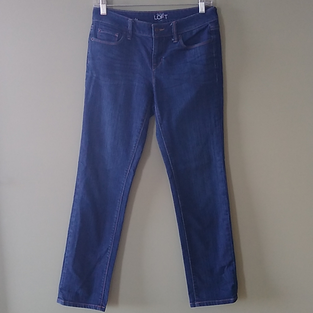 Loft Outlet 27P Modern Straight Jeans.